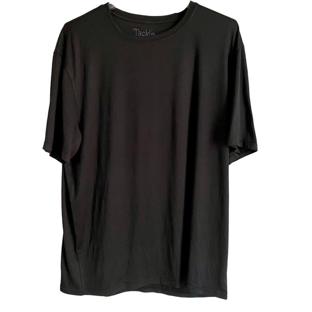 Tackle & Tides Short Sleeve Black Tee Shirt Men's Large NEW